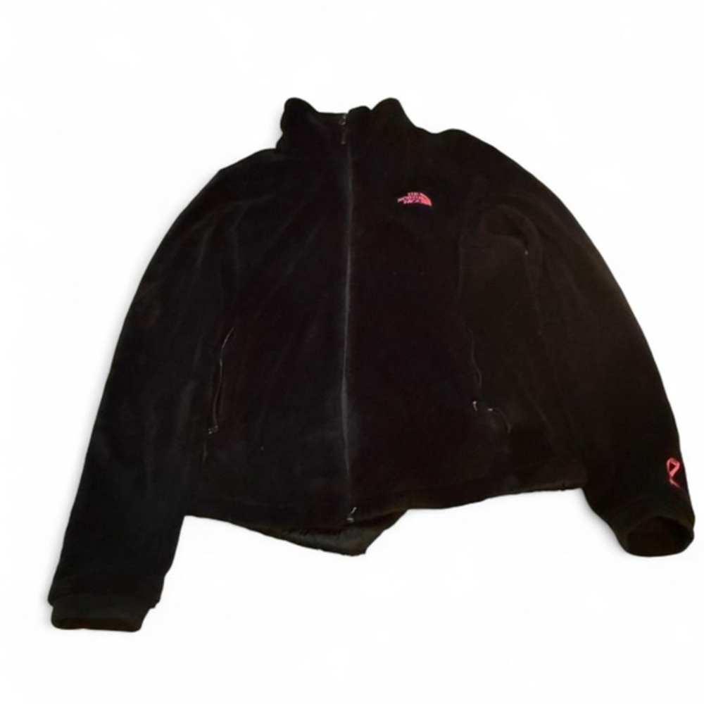 The North Face Black Fleece with Pink Embroidery